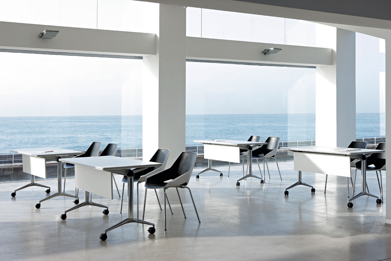 Viva Polypropylene Stackable Office Chair w/4 Legs