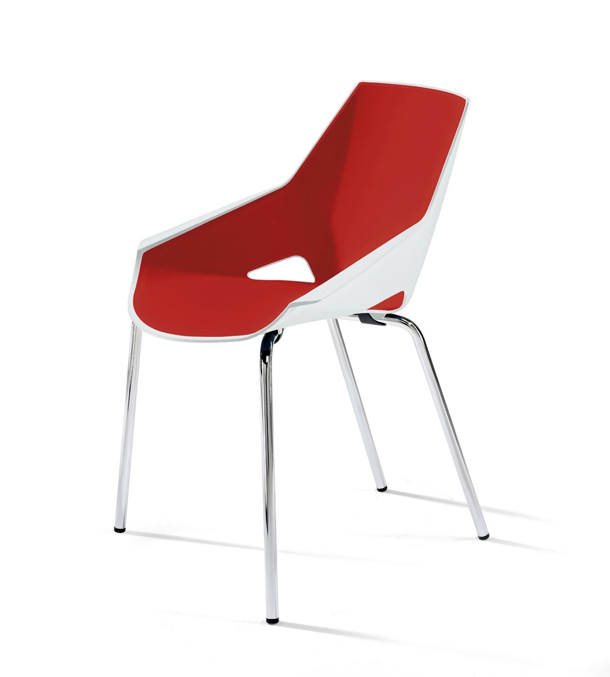 Viva Polypropylene Stackable Office Chair w/4 Legs