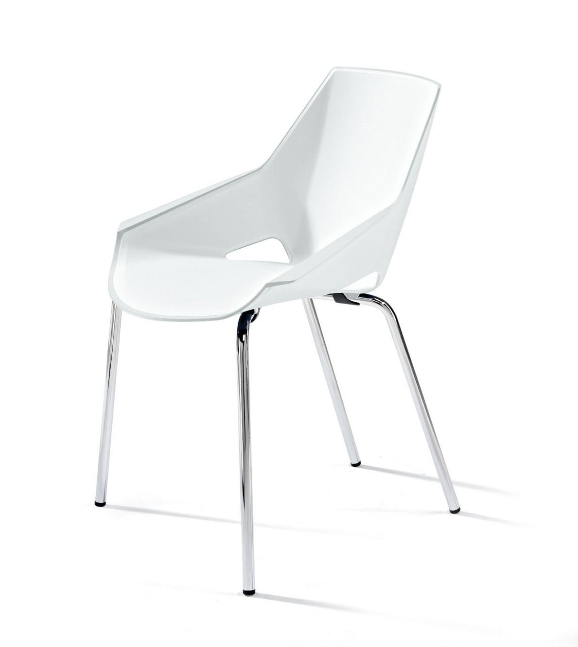 Viva Polypropylene Stackable Office Chair w/4 Legs