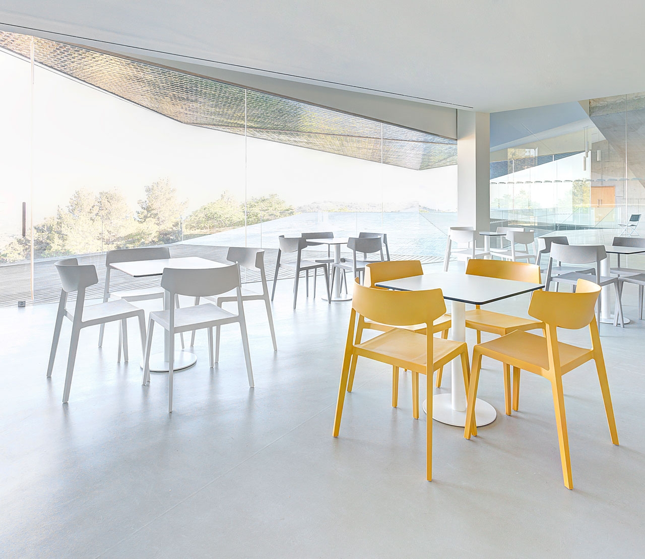Wing Polypropylene Stackable Armless Chair