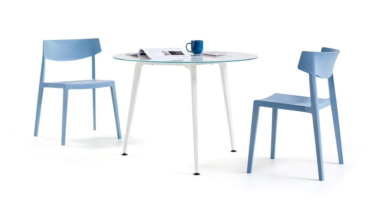 Wing Polypropylene Stackable Armless Chair