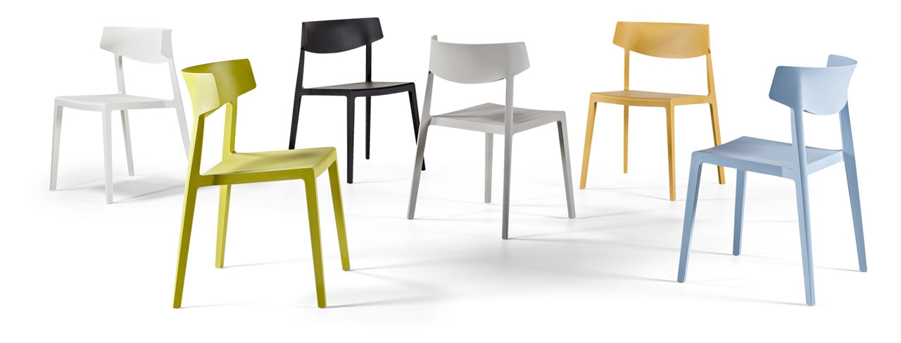 Wing Polypropylene Stackable Armless Chair