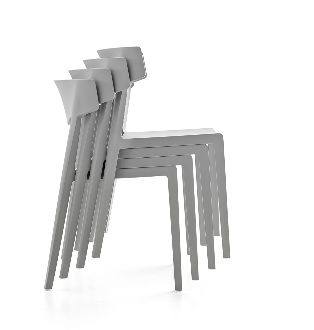 Wing Polypropylene Stackable Armless Chair