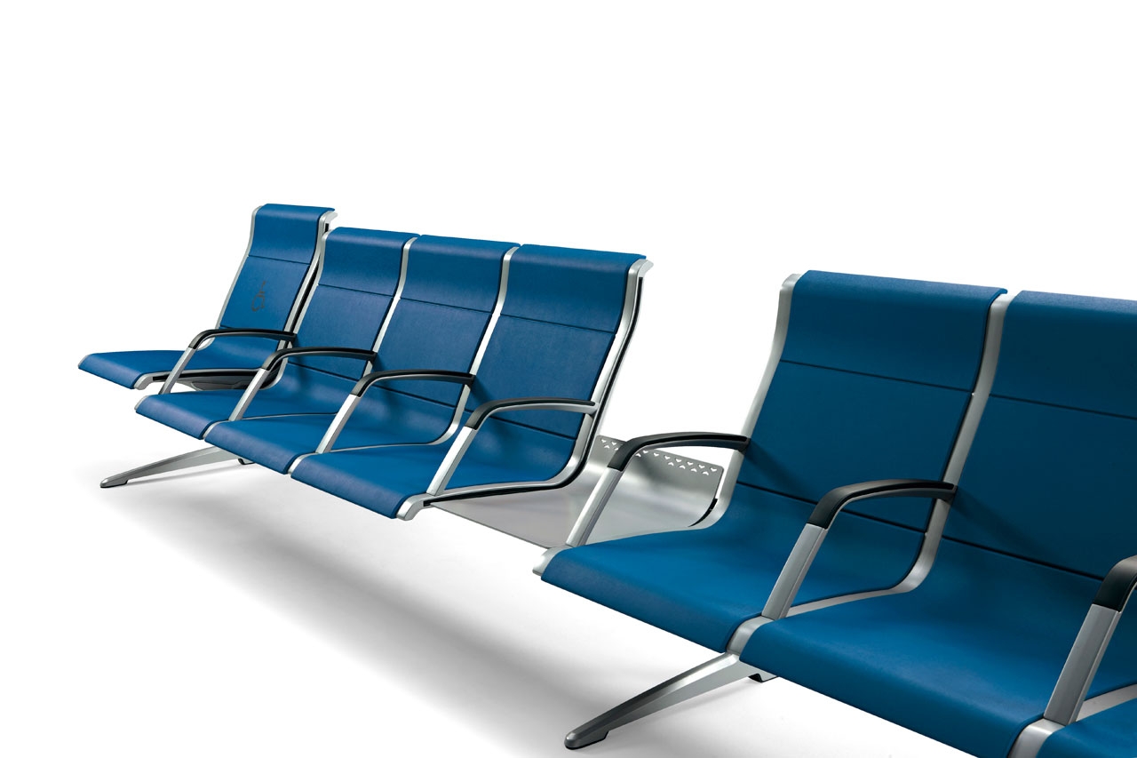 Passport PU Airport Seating Bench