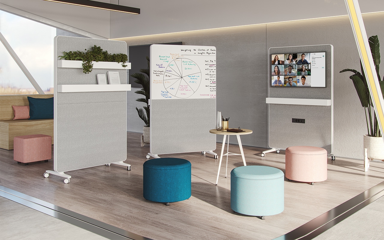 Caddy 500 Mobile Support Media Wall (Tech Model)