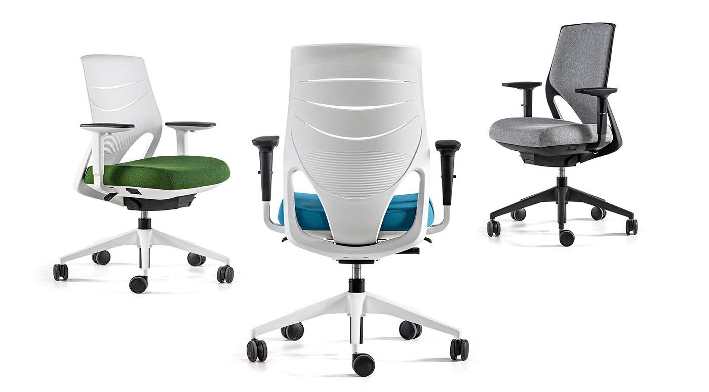 Efit 10 Gaslift Adjustable Swivel Office Chair w/Medium Backrest