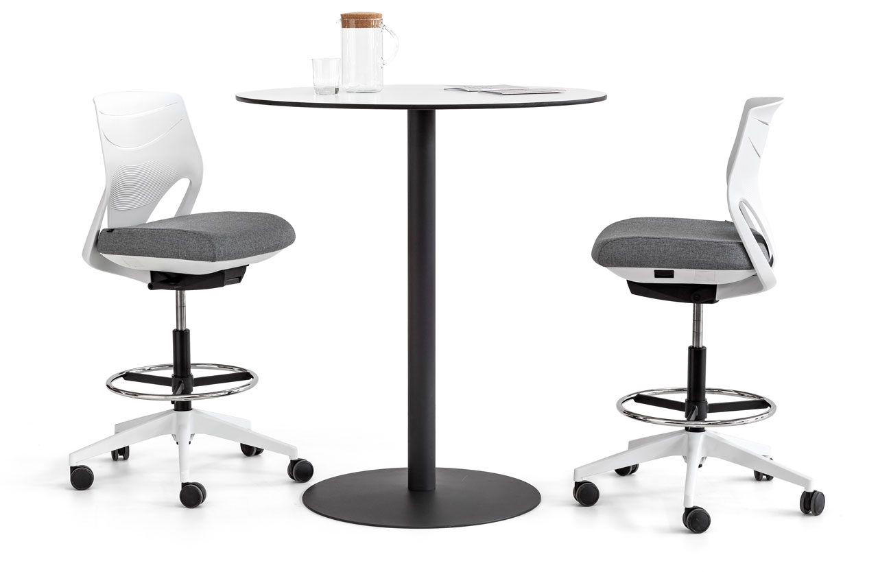 Efit 40 Adjustable Swivel Office Draughtsman Chair w/Footrest & Synchro Mechanism