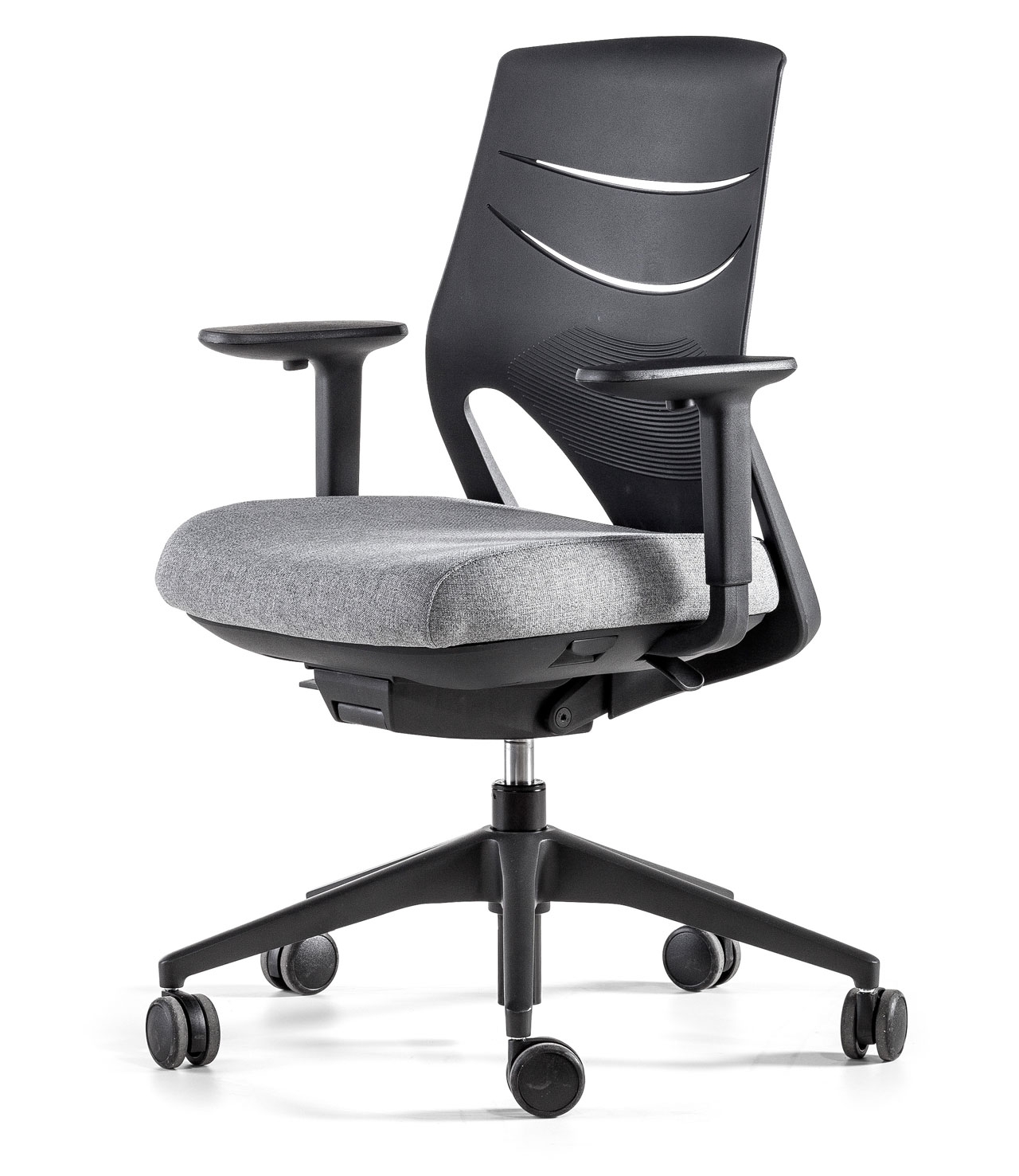 Efit 40 Adjustable Swivel Office Chair w/Medium Backrest & Synchro Mechanism