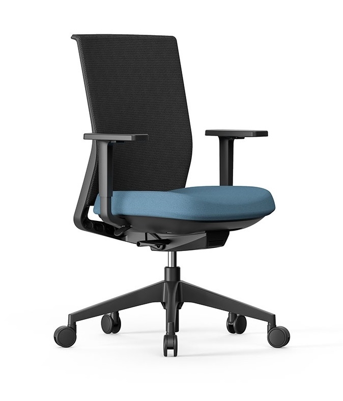 Stay Gaslift/Synchro Mesh Backrest Adjustable Swivel Office Chair w/3D Arms