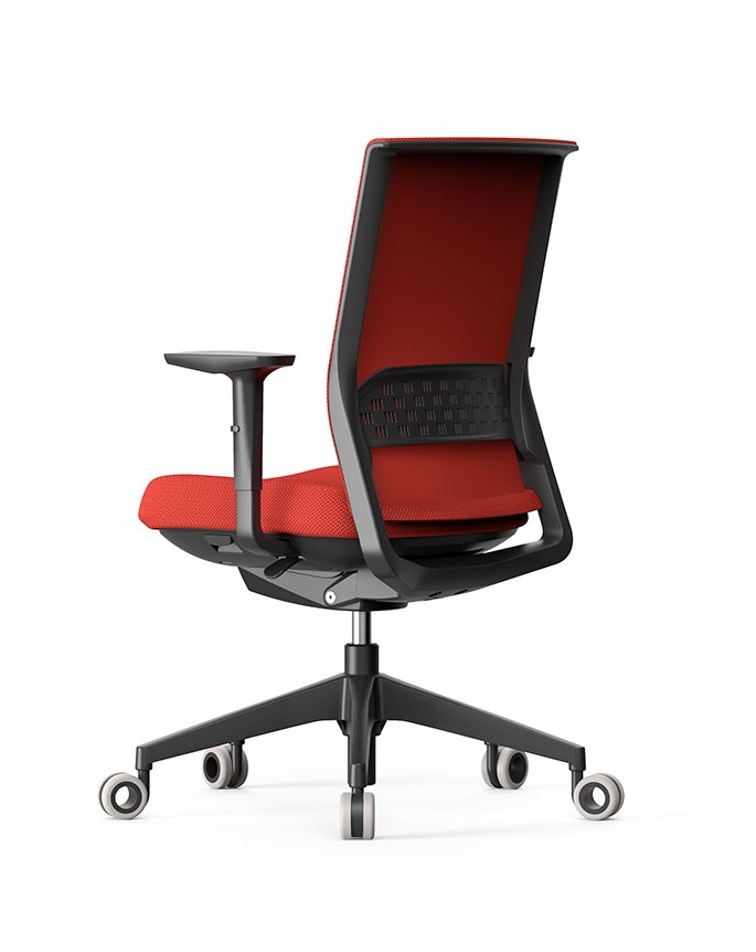 Stay Gaslift/Synchro Adjustable Swivel Office Chair w/3D Arms