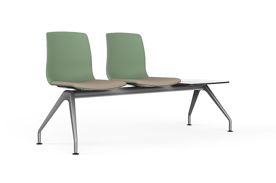 Noom 50 Polypropylene Beam Seating (2 Chairs & Table)