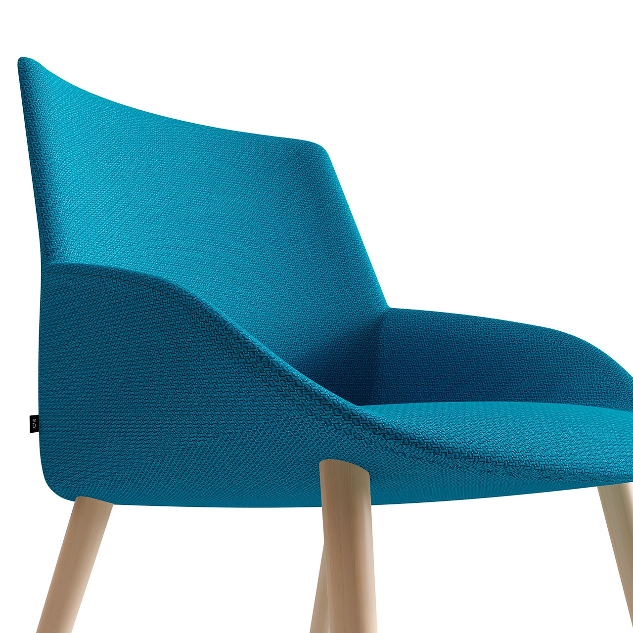 Noom 30 Medium Backrest Armchair w/Wood Legs