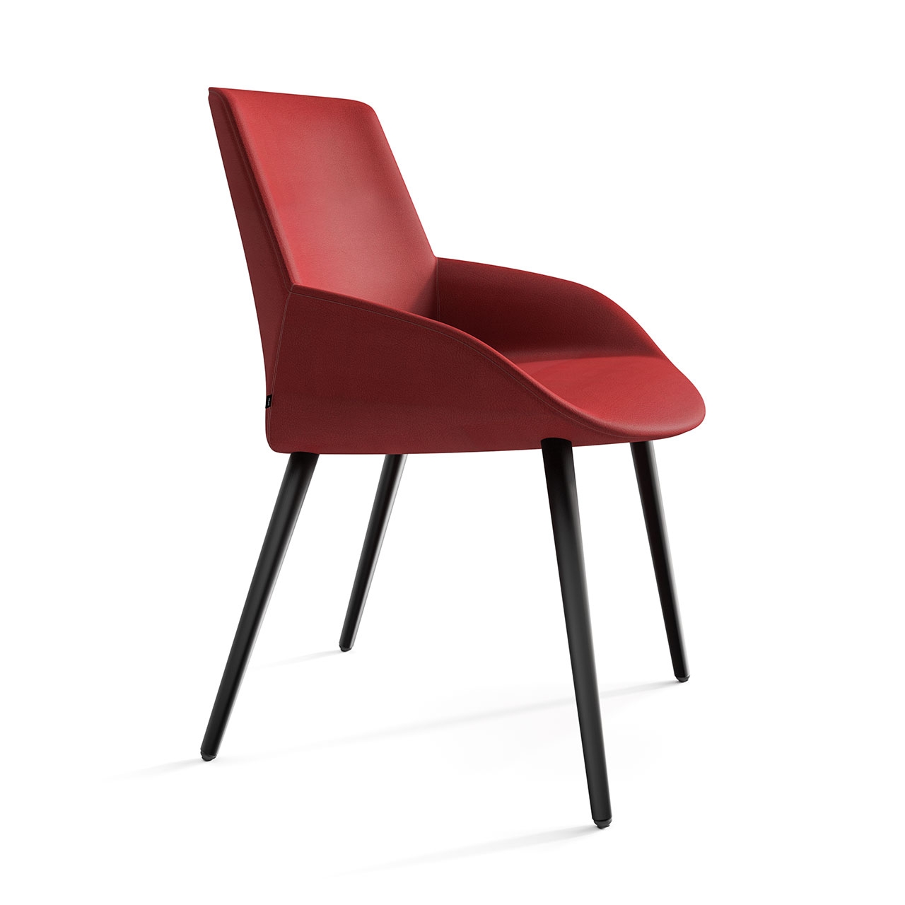 Noom 30 Medium Backrest Armchair w/Wood Legs