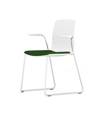 Noom 50 Polypropylene Stackable Cantilever Chair w/Arms