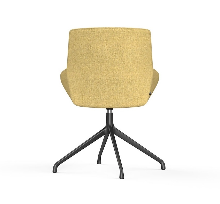 Noom 30 Medium Backrest Swivel Armchair w/4 Spoke Legs
