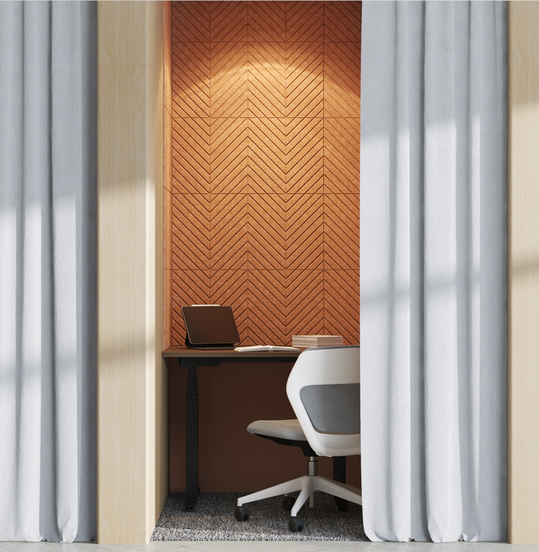 Q-Active Adjustable Desk in Pods