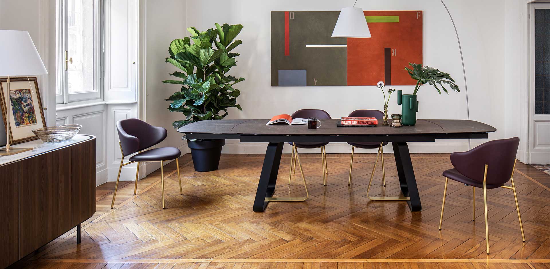 Holly Fabric/Metal Customizable Dining Armchair