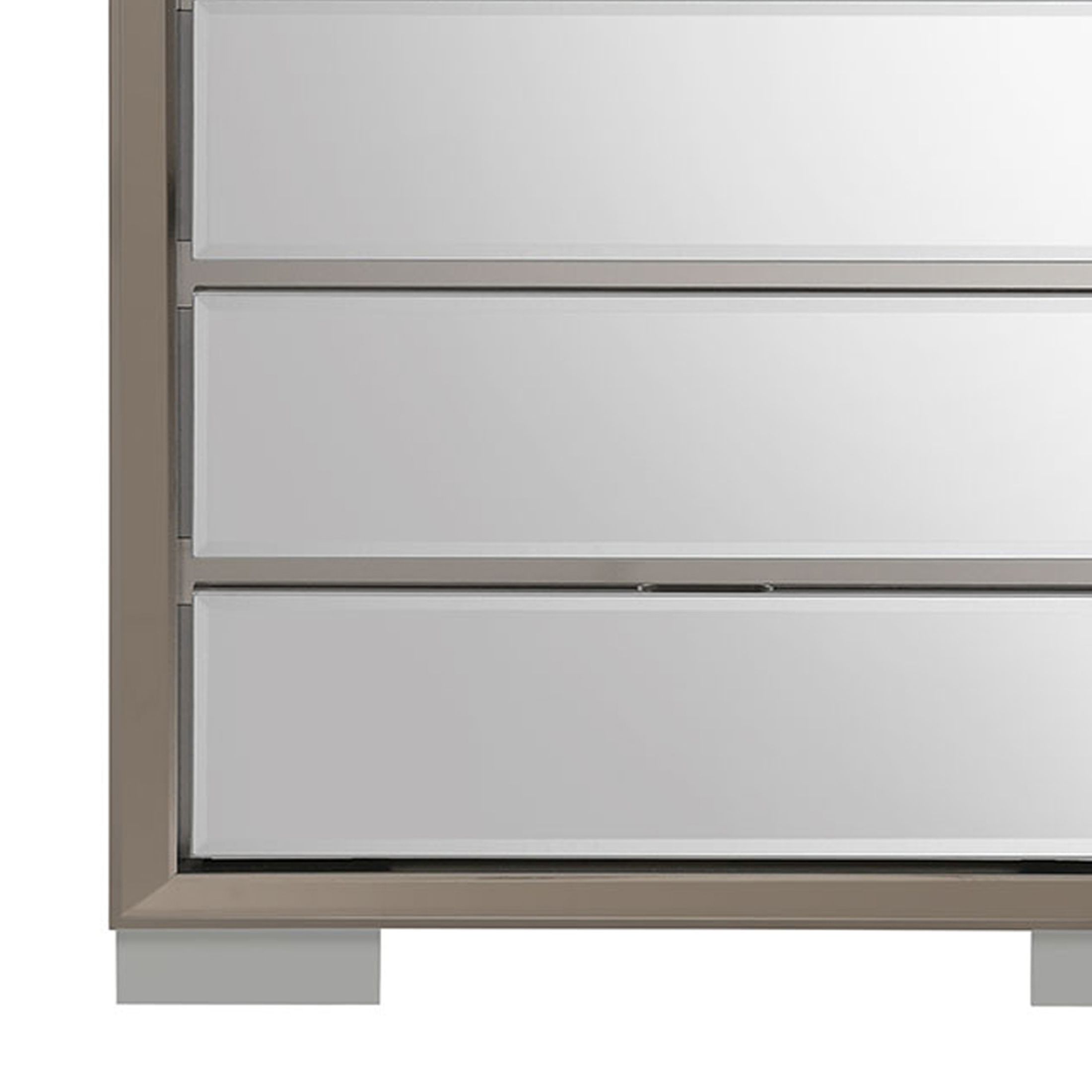 Skyline Rubberwood/Glass Chest