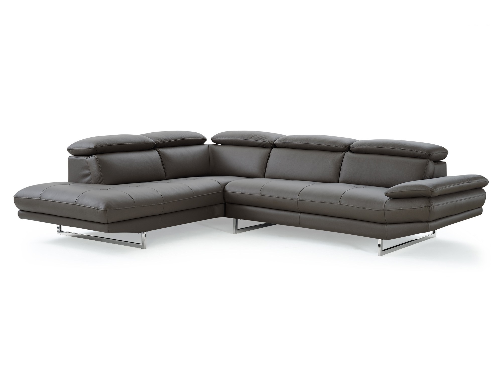 Pandora Top Grain Italian Leather Sectional