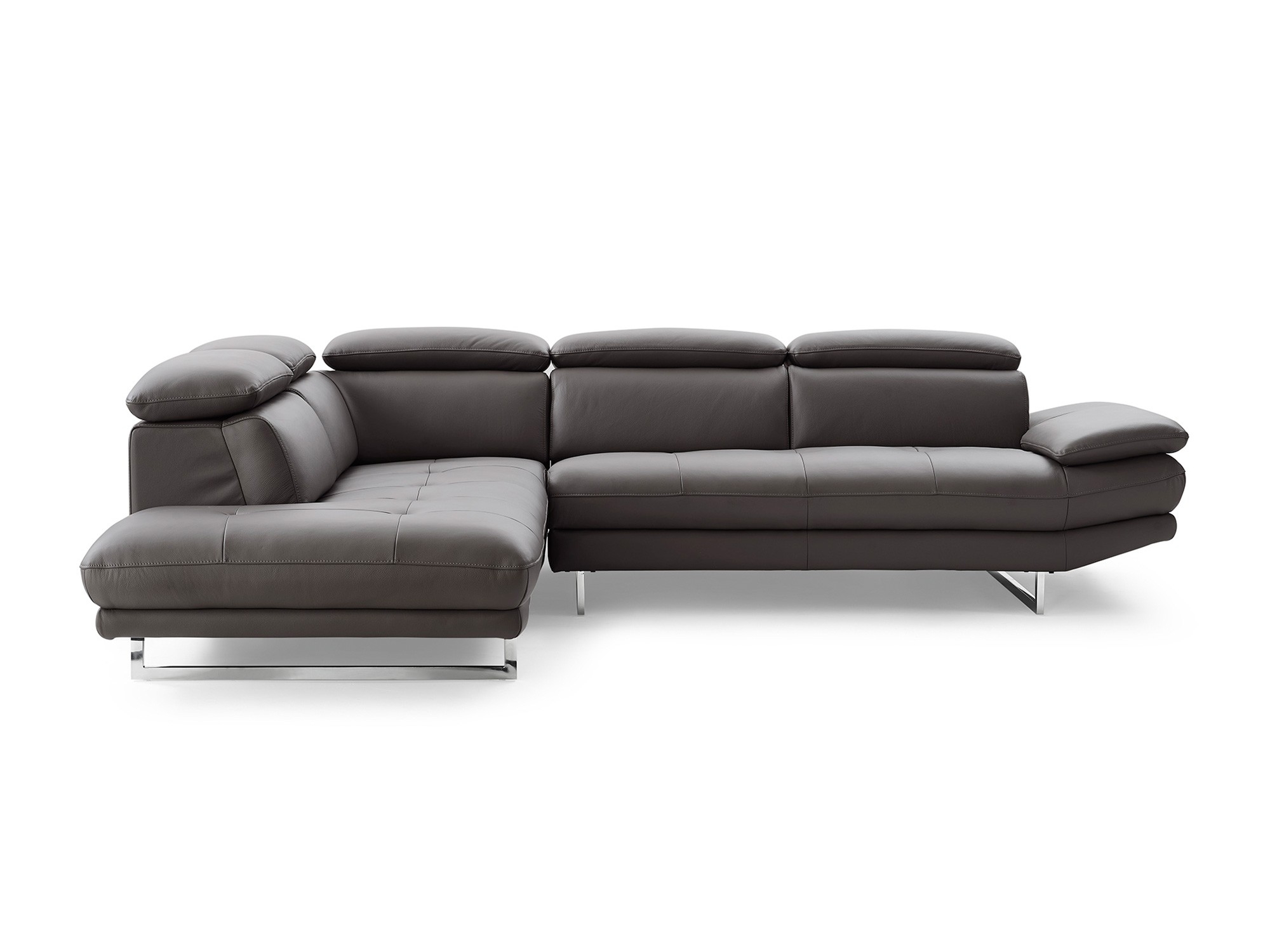 Pandora Top Grain Italian Leather Sectional
