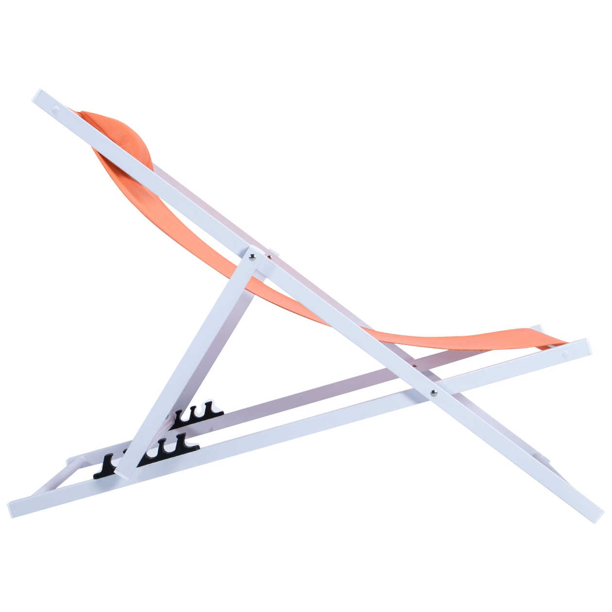 Sunset Aluminum Outdoor Lounge Sling Chair with Headrest