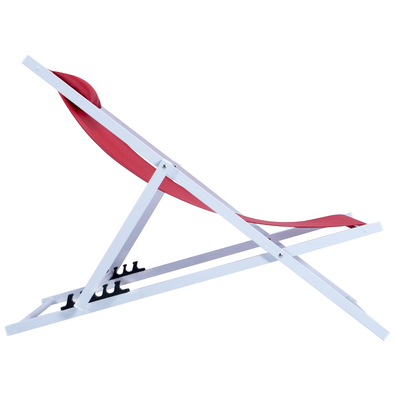 Sunset Aluminum Outdoor Lounge Sling Chair with Headrest