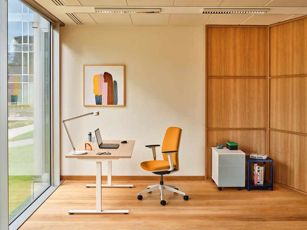 Color Office Lockable Mobile Pedestal w/Drawers & Pencil Tray