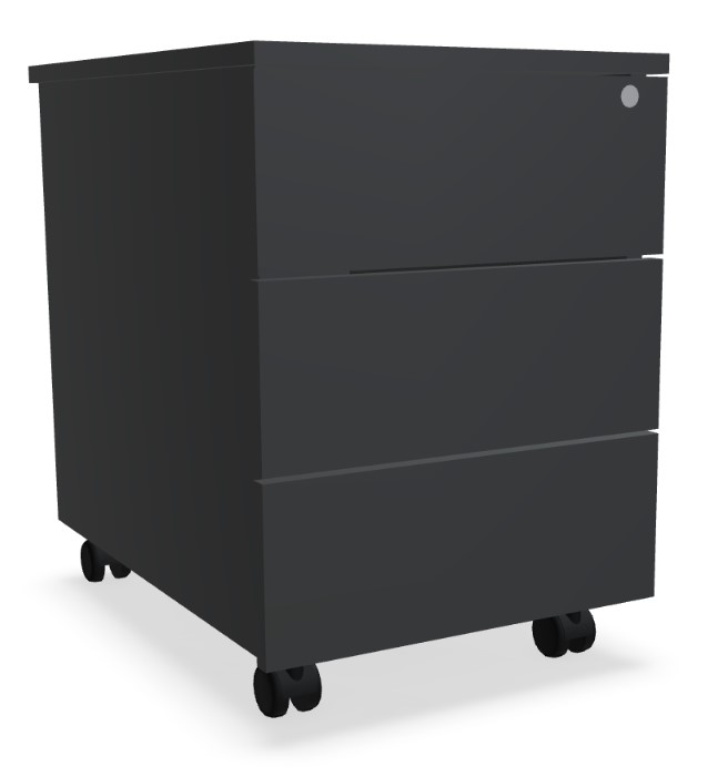 Mito Office Lockable Mobile Pedestal w/Drawers & Pencil Tray