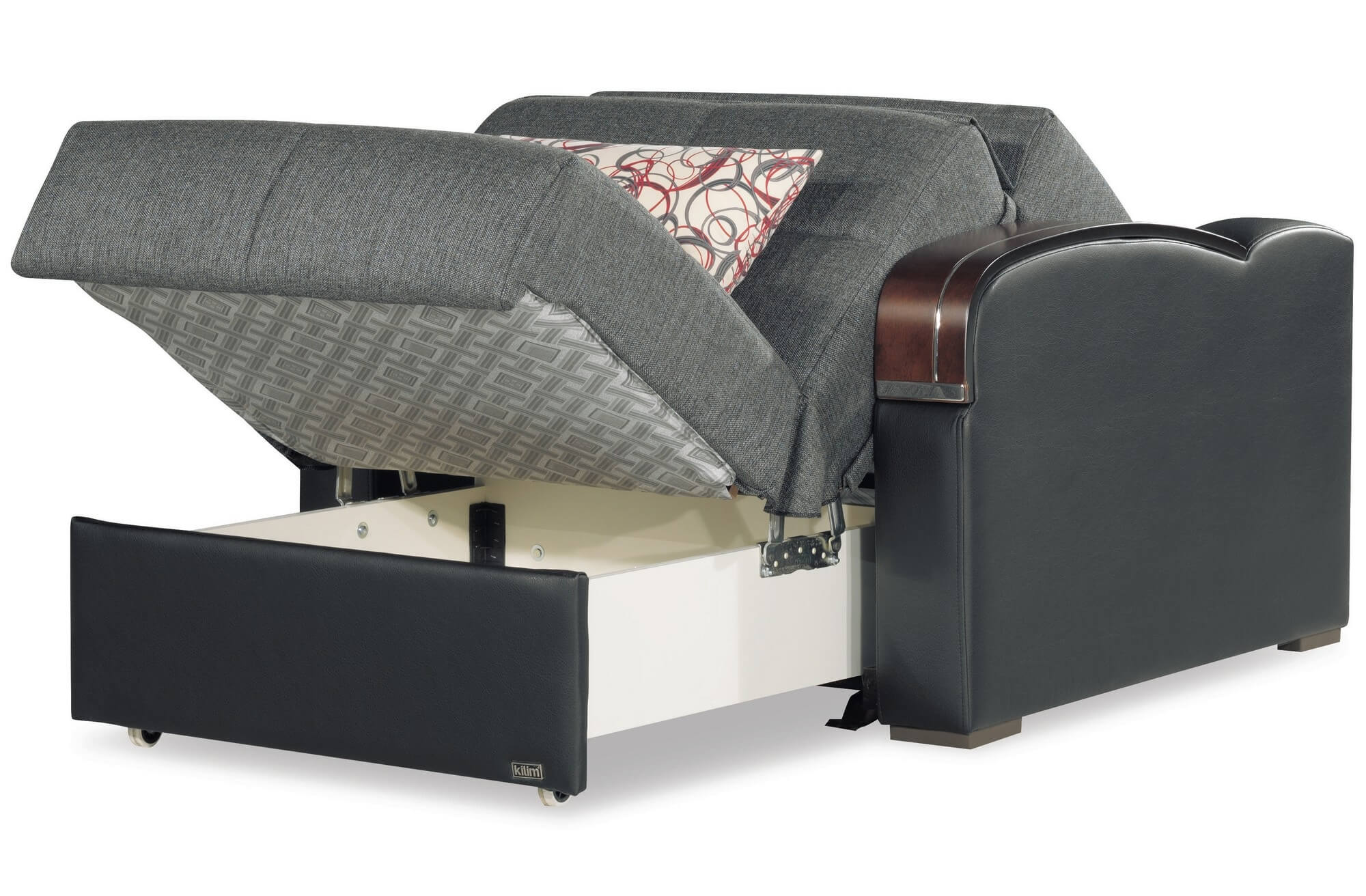 Sleep Plus Fabric/PU Convertible Chair