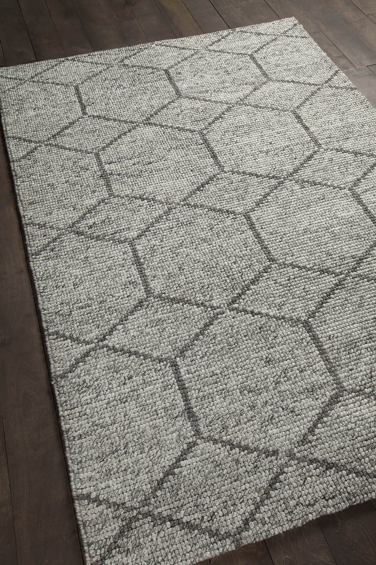 Slone Wool/Viscose Rectangular Handmade Rug, 5' x 7'6"