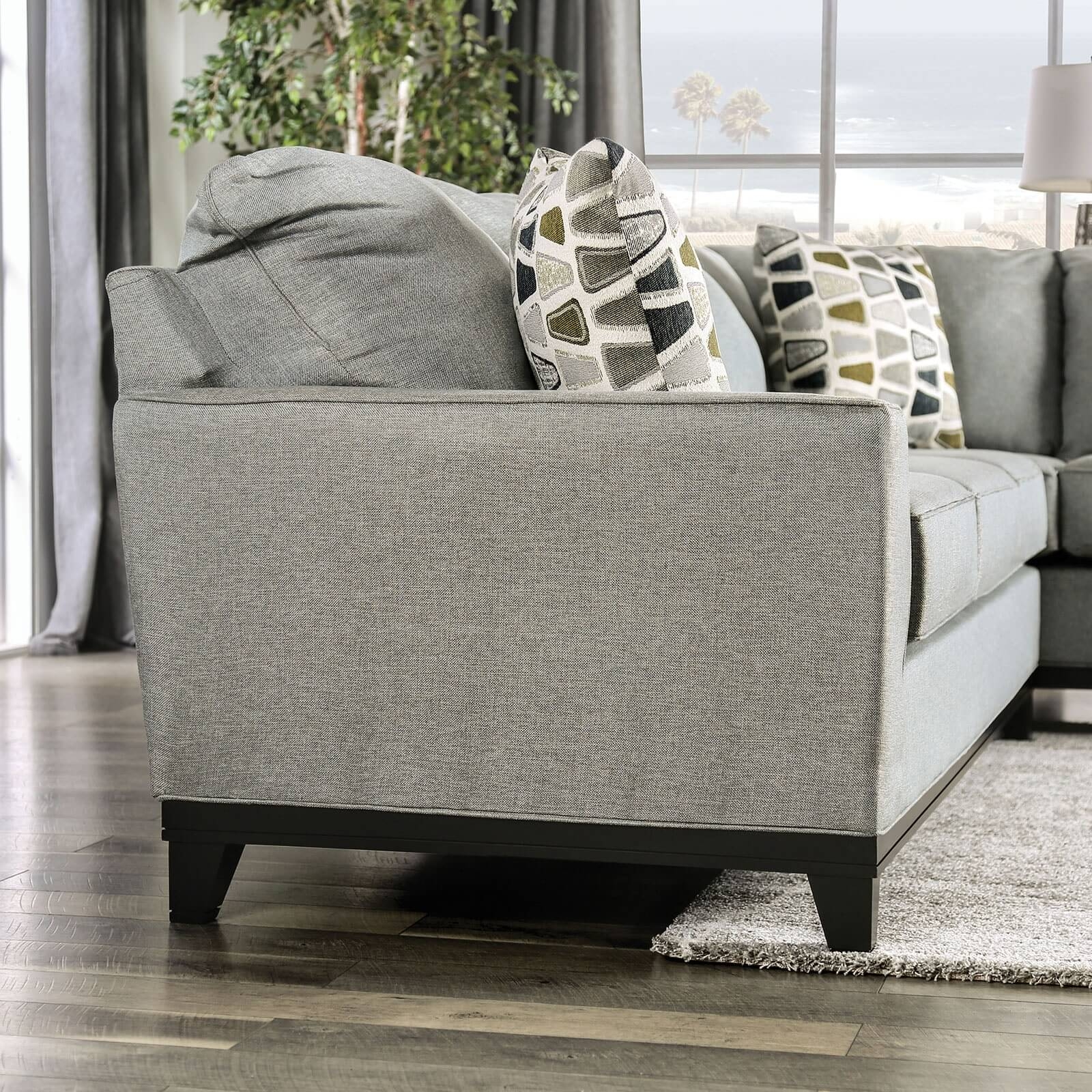 Bridie Fabric L-Shape Sectional Sofa