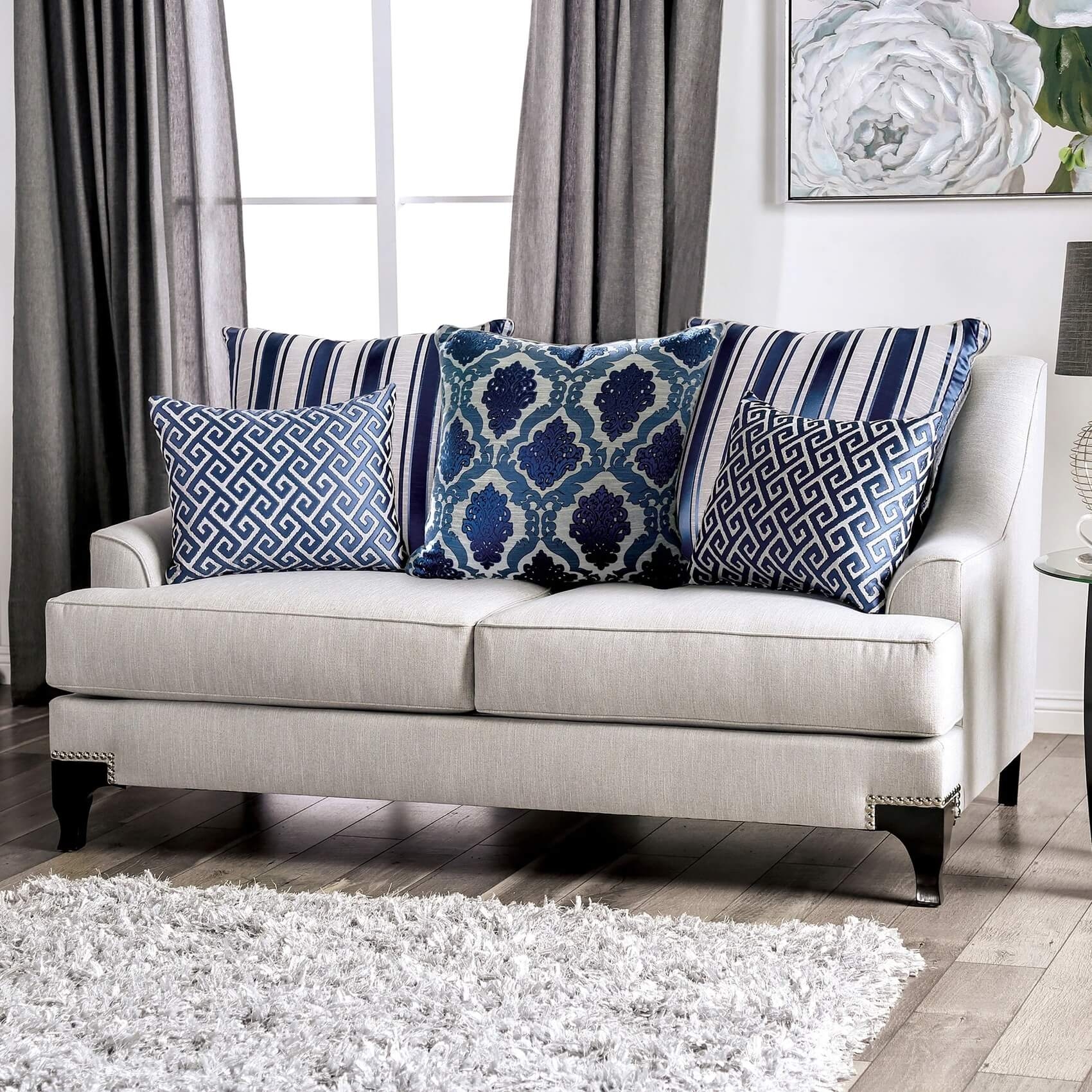 Sisseton Chenille Fabric Living Room Set