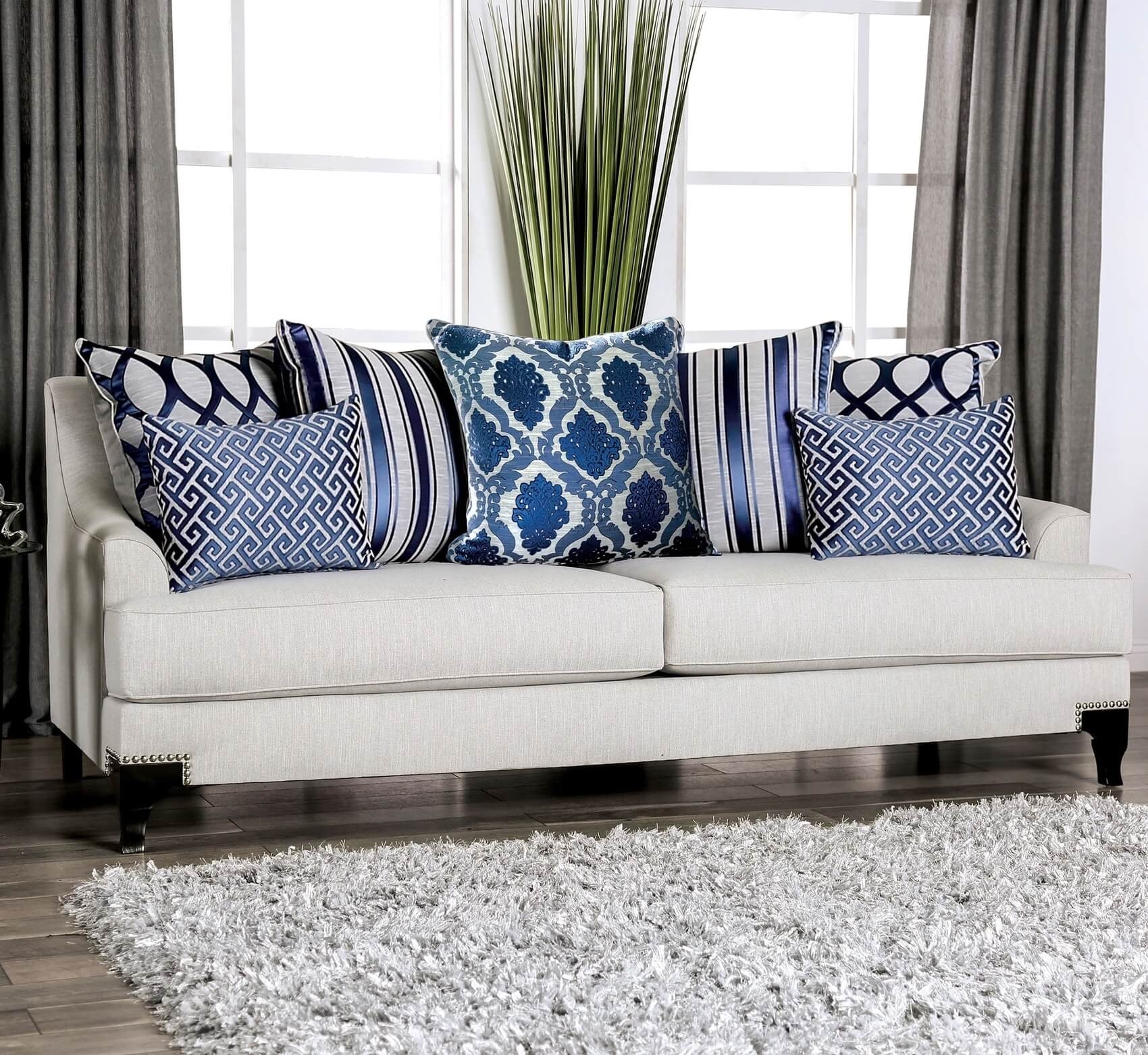 Sisseton Chenille Fabric Living Room Set