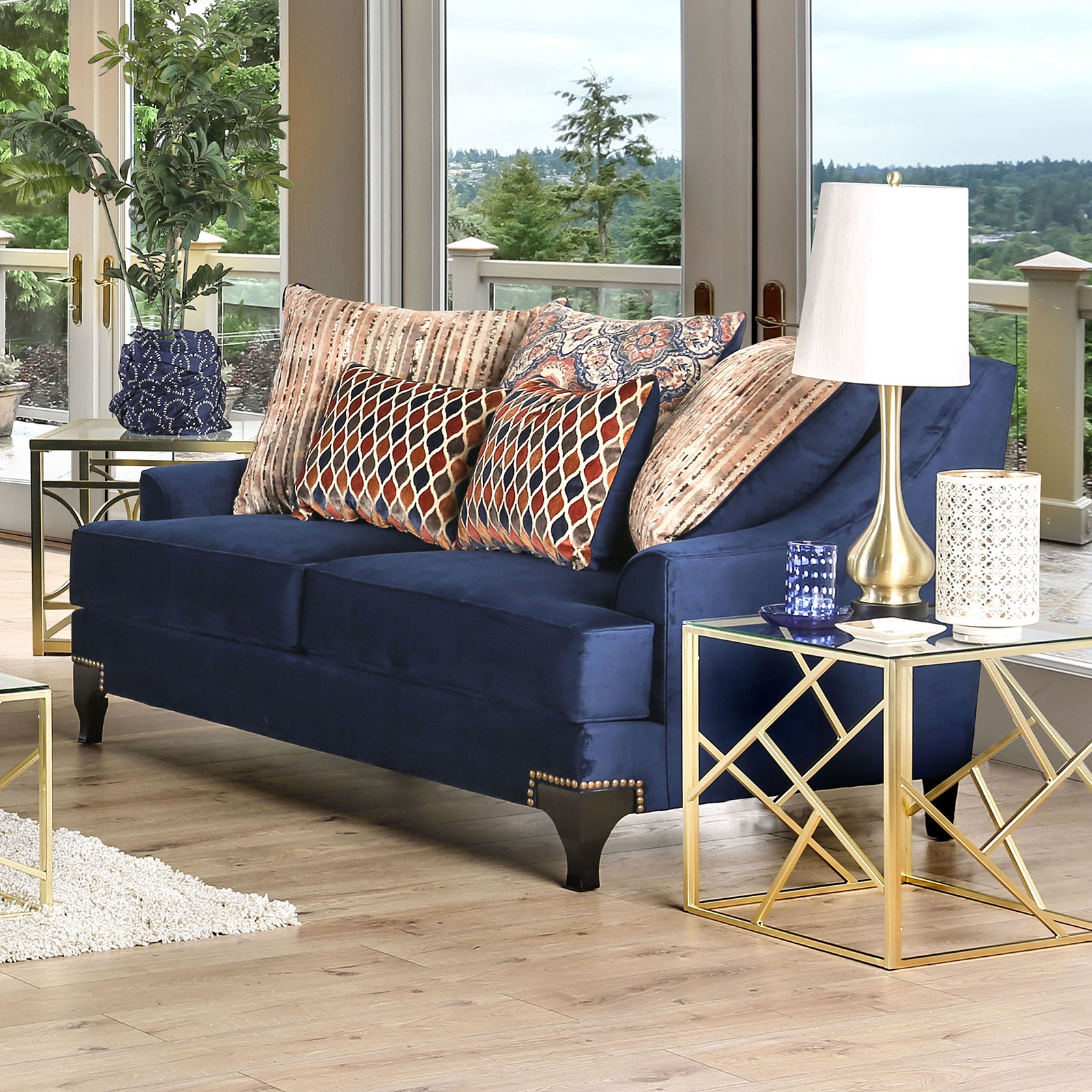 Sisseton Chenille Fabric Loveseat