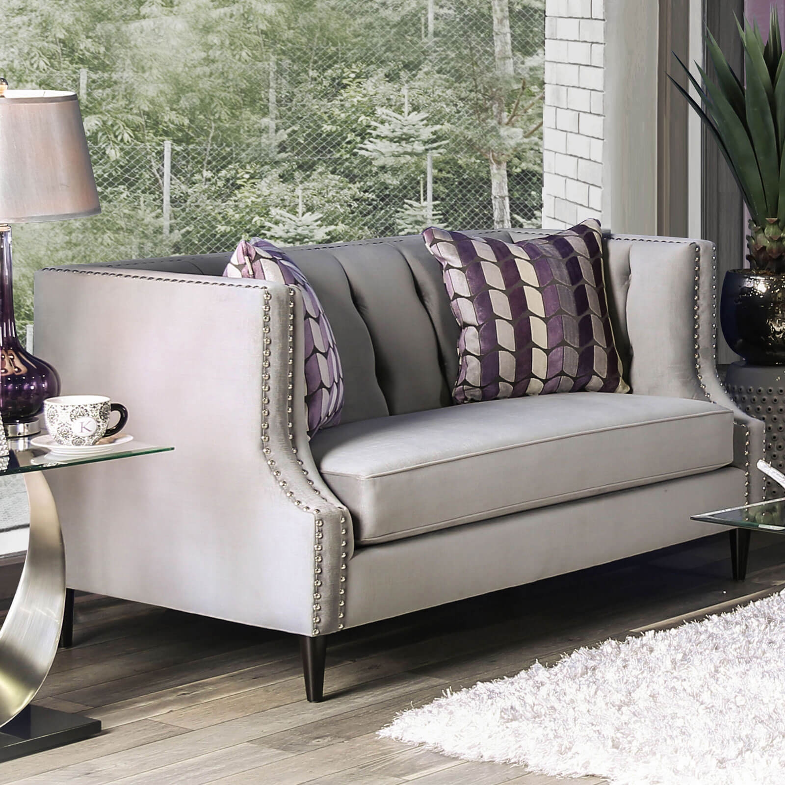 Tegan Fabric Loveseat