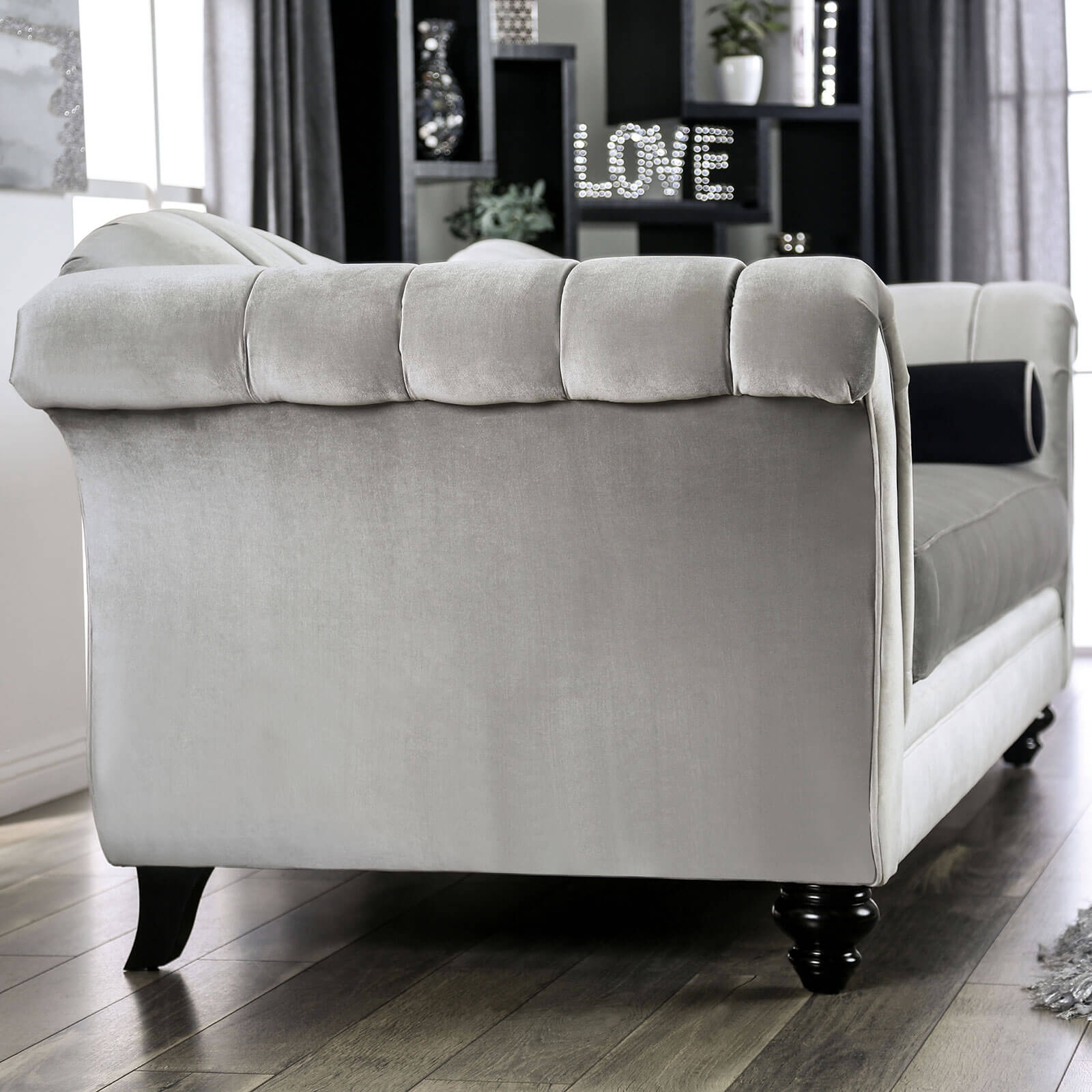 Marvin Chenille Fabric Loveseat