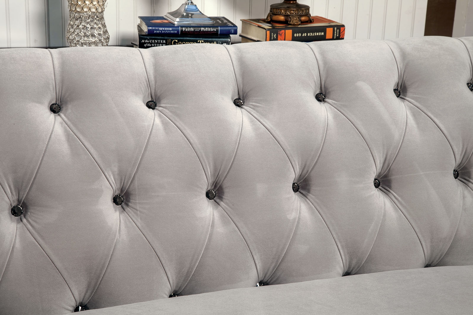 Rotterdam Chenille Fabric L-Shape Sectional Sofa