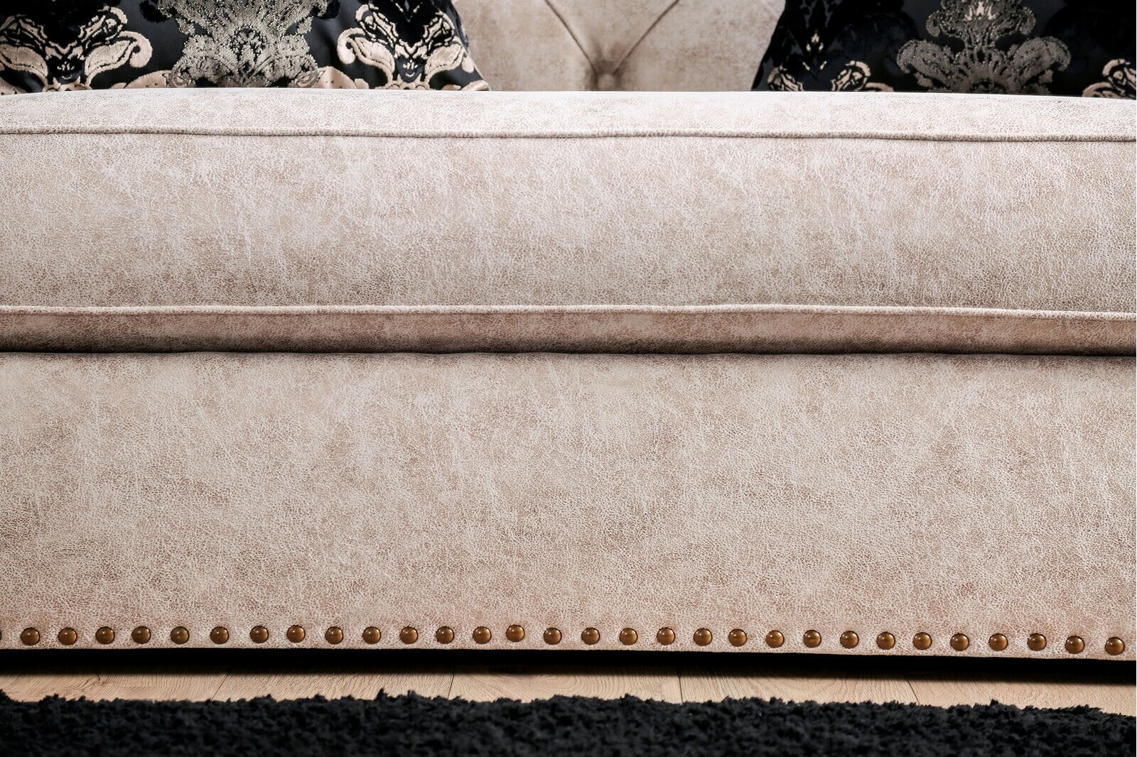 Parshall Fabric Button Tufted Loveseat