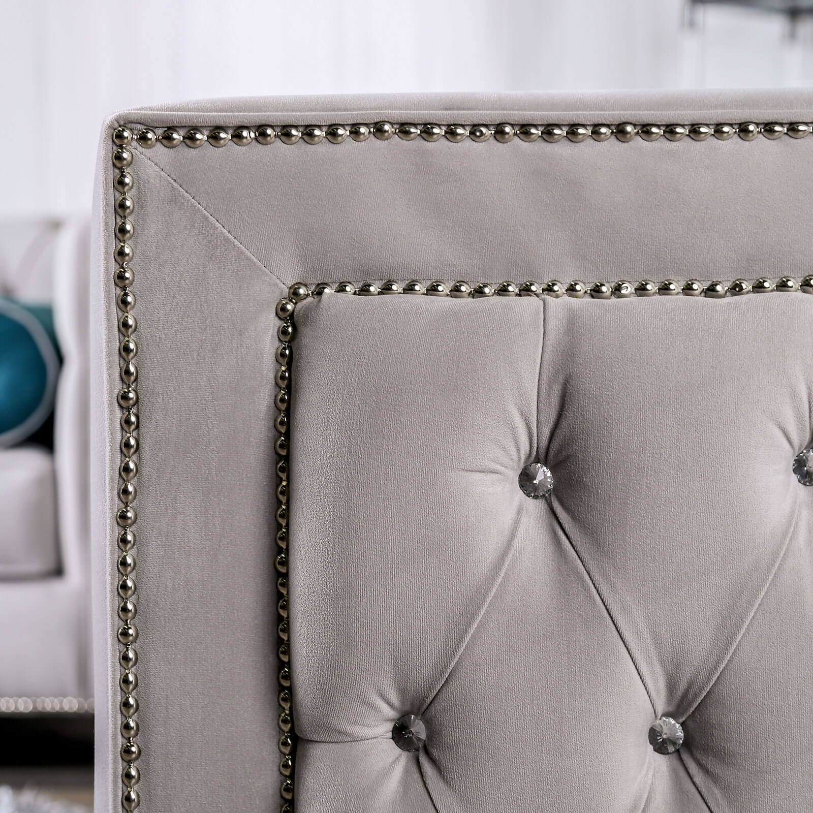 Silvan Velvet Fabric Sofa