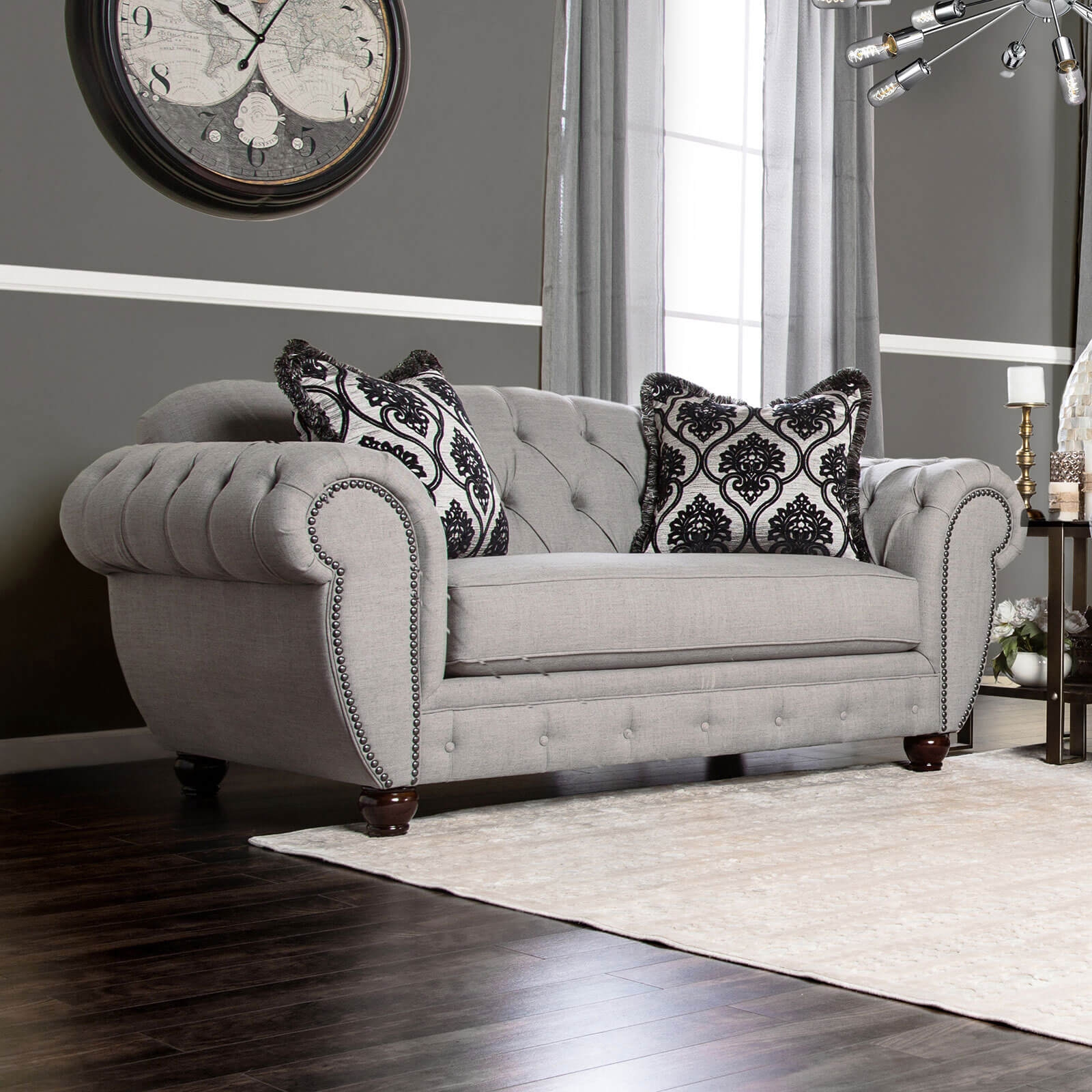 Viviana Fabric Tufted Living Room Set