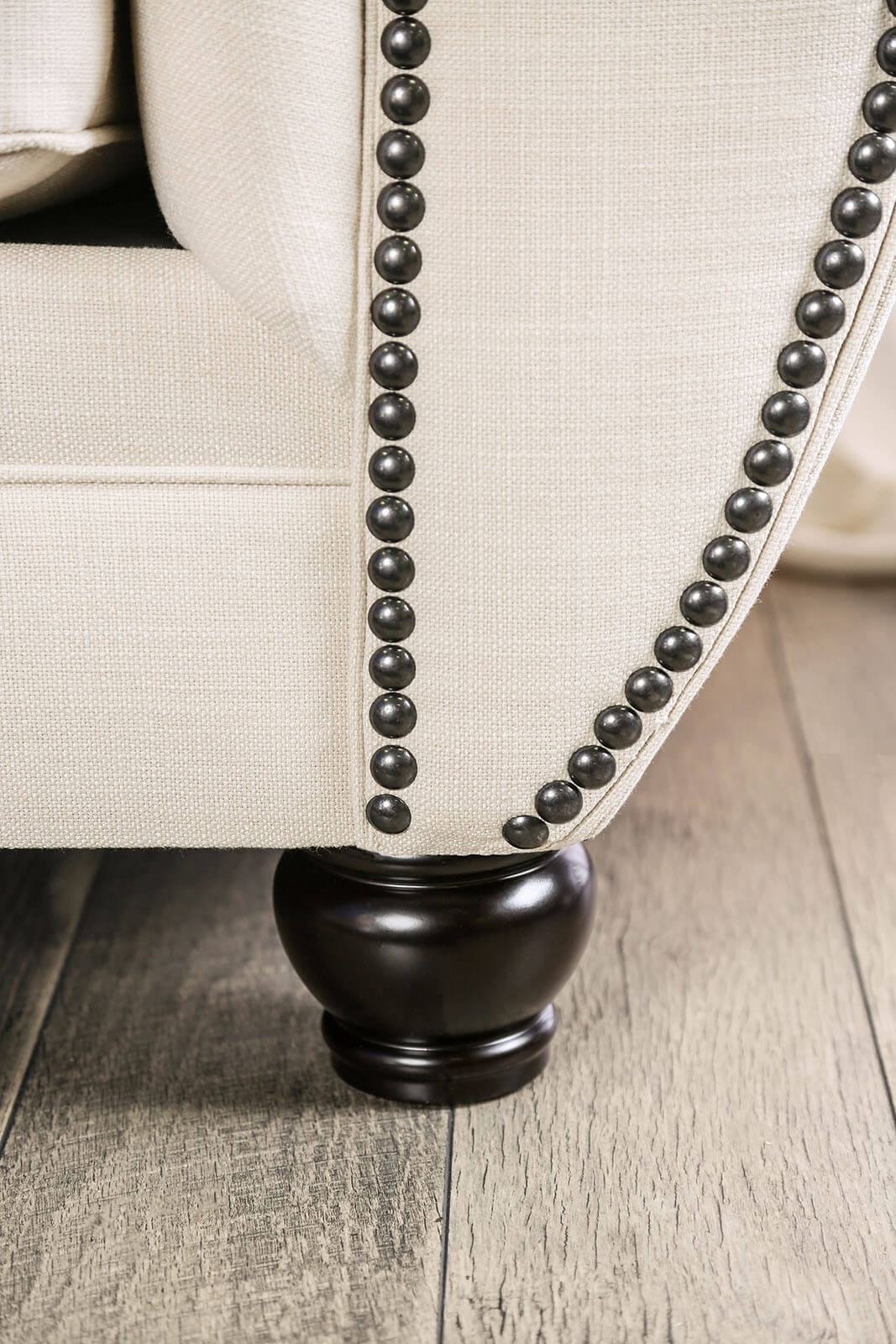 Gilda Linen Fabric Loveseat