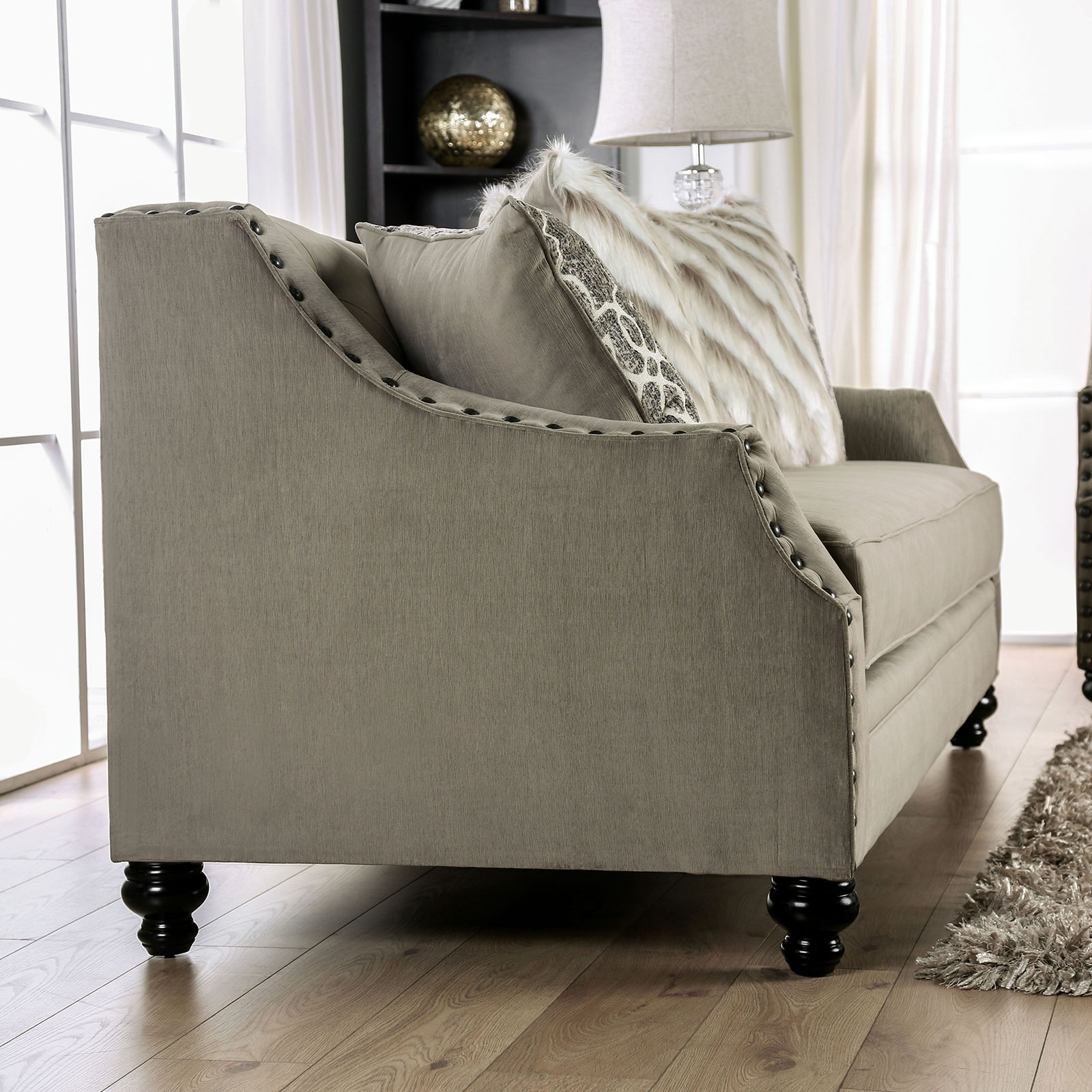 Ezrin Chenille Fabric Loveseat