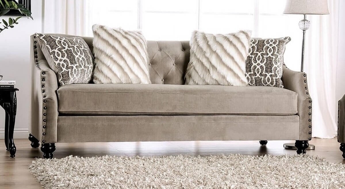 Ezrin Chenille Fabric Loveseat