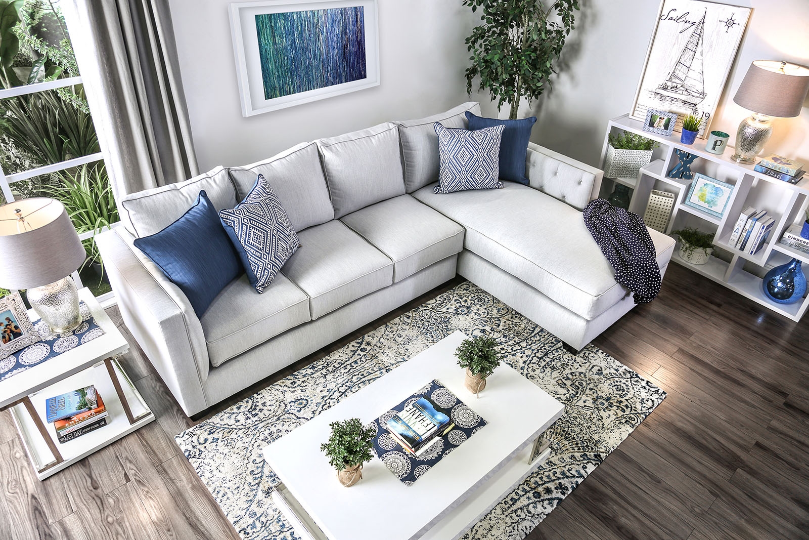 Ornella Linen-Like Fabric L-Shape Sectional