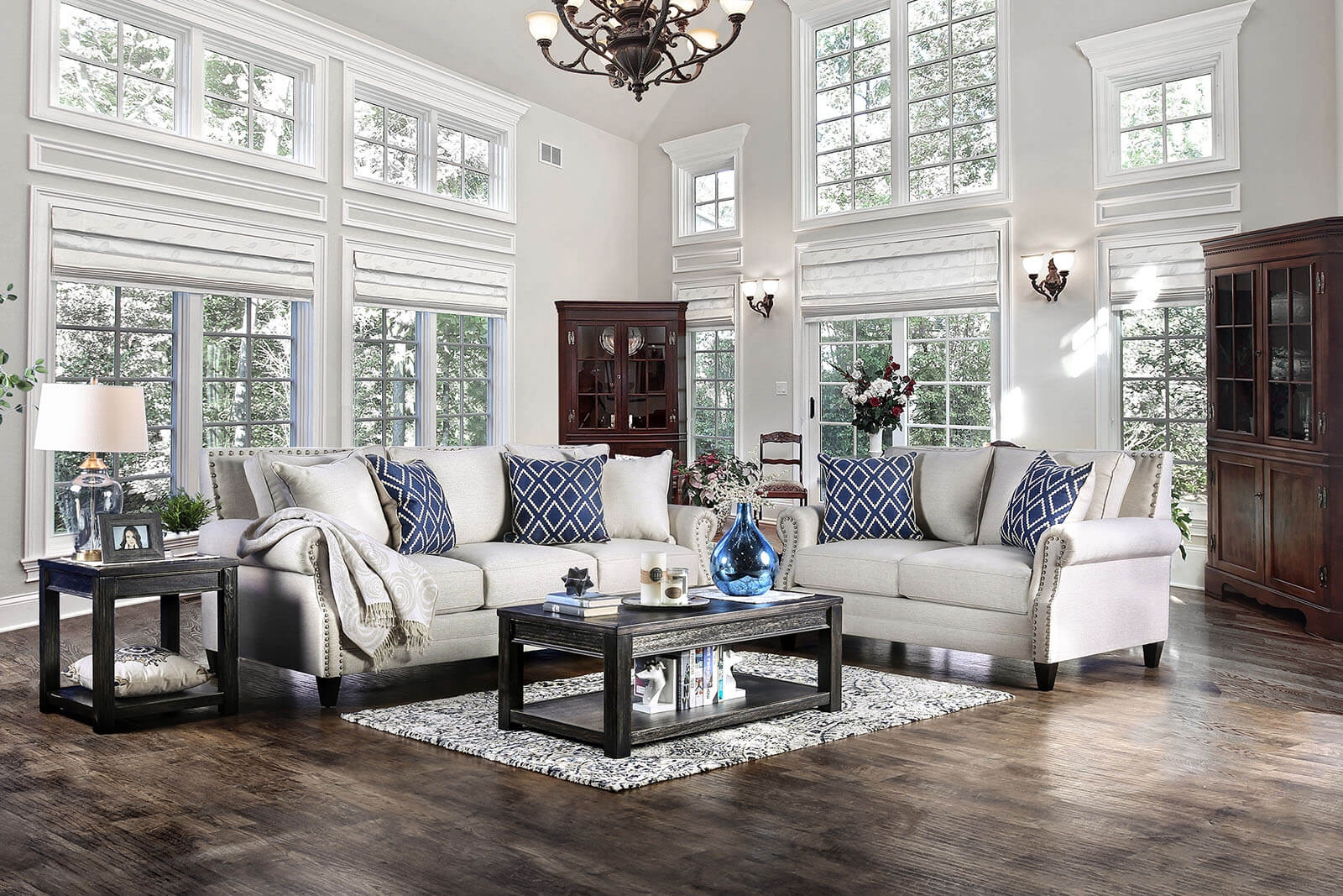 Giovanni Fabric Living Room Set
