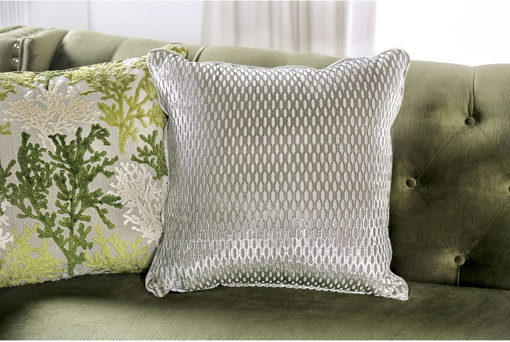 Kaye Fabric Tufted Loveseat