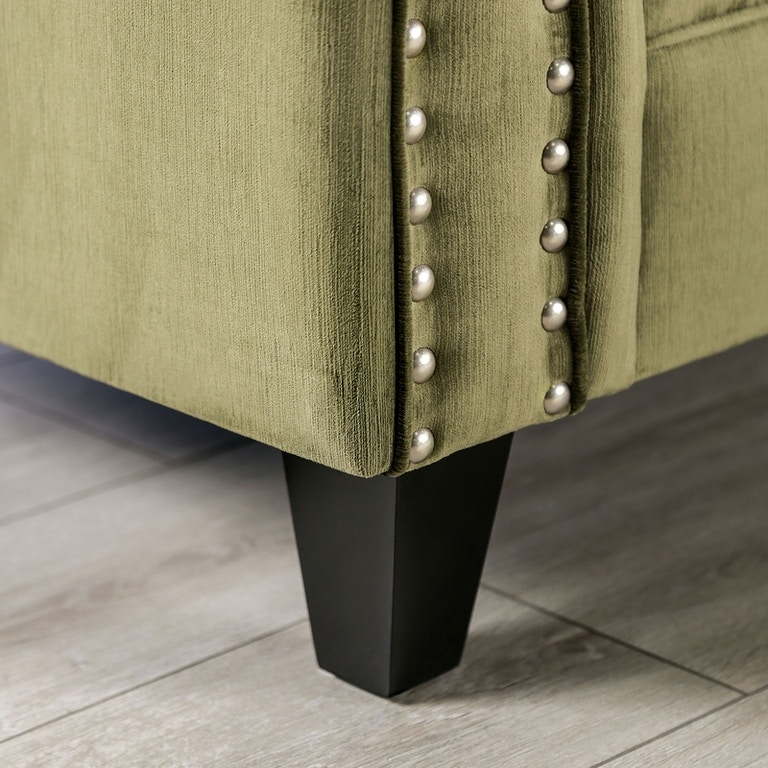 Kaye Fabric Tufted Loveseat