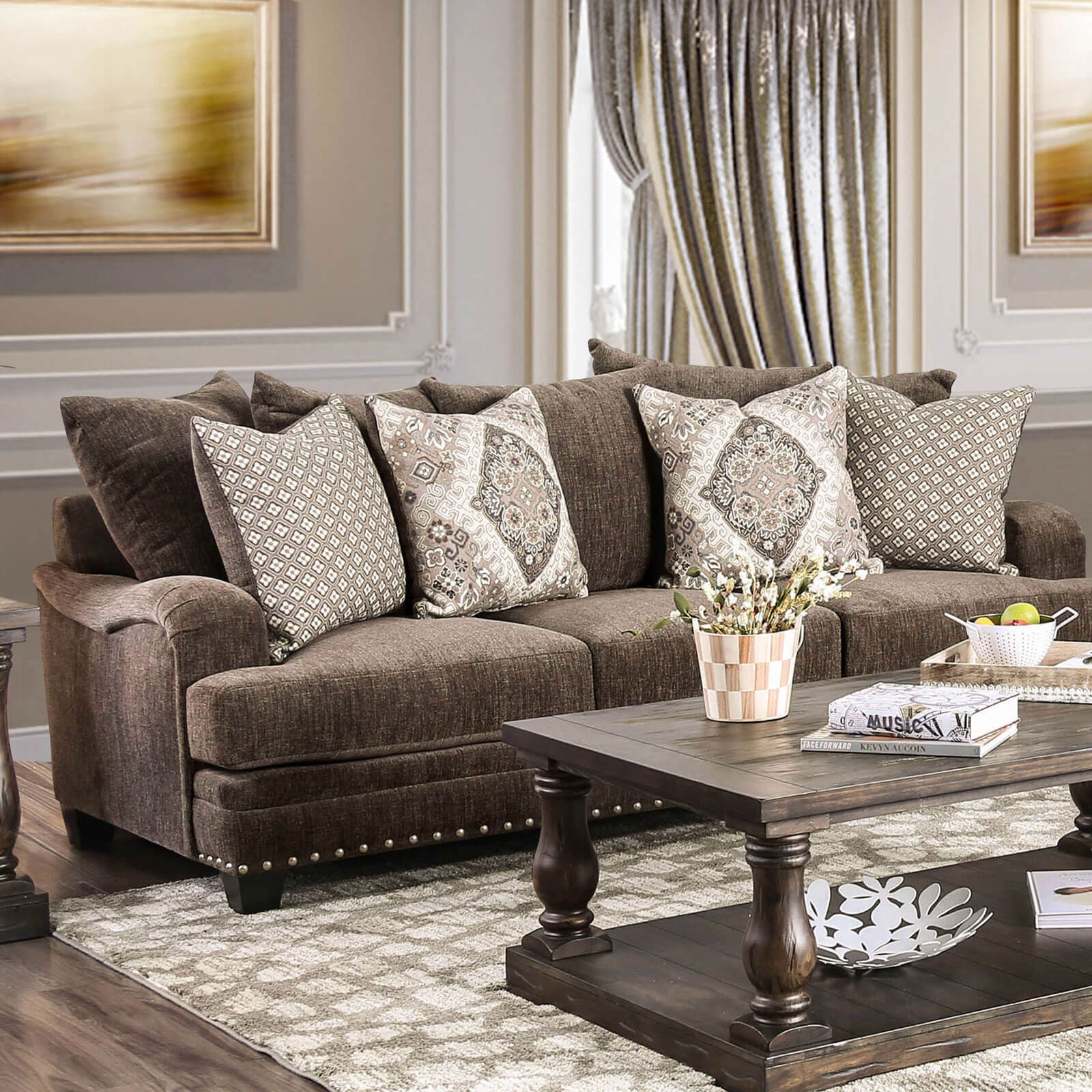 Pauline Fabric Living Room Set