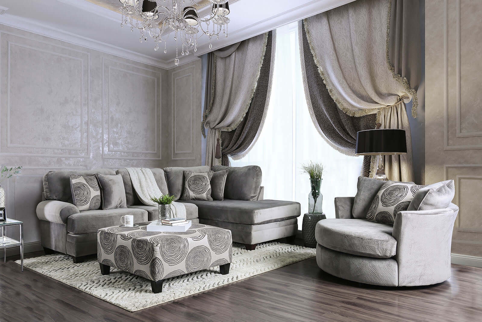 Bonaventura Fabric Living Room Set