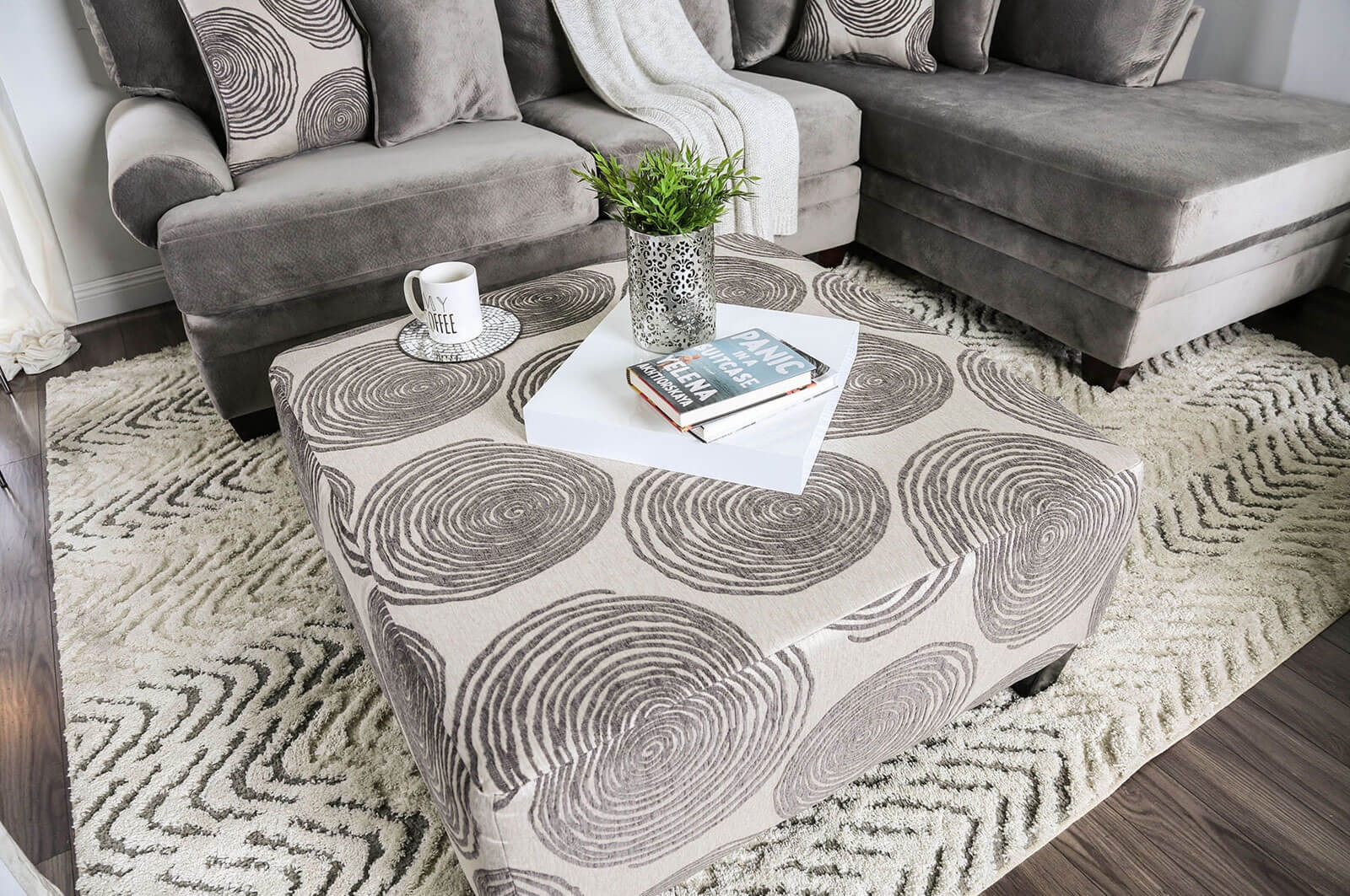 Bonaventura Fabric Ottoman